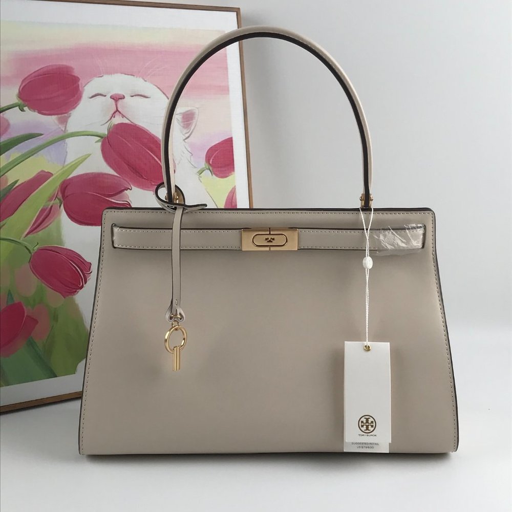 New Tory Burch Lee Radziwill Small Leather Shoulder Bag